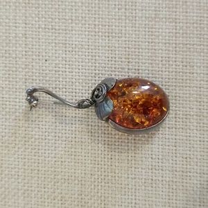 Amber Fruit Pin